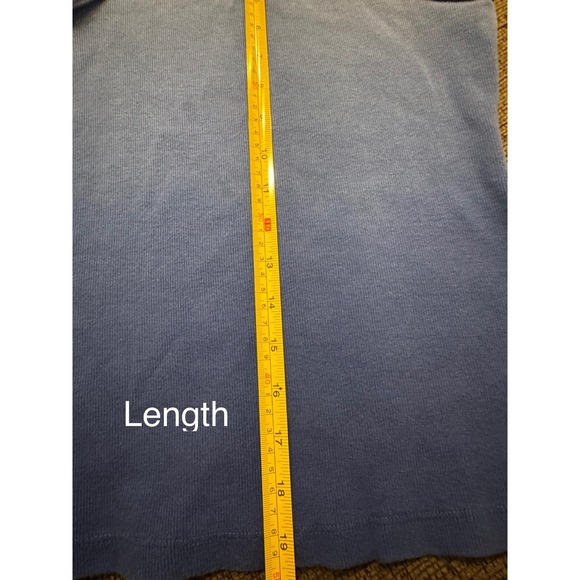 MOTHER The Chin Up Tank Top‎ Blue Ombre Sleeveless Casual Ribbed Knit - Picture 7 of 8